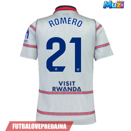 Lacne Muži Futbalové dres Atletico Madrid Cristian Romero #21 2026-27 Krátky Rukáv - Tretina